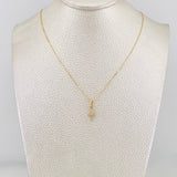 Set Cadena Veneciana + Dije Cruz / 1.35g / 40cm Oro Amarillo 18K