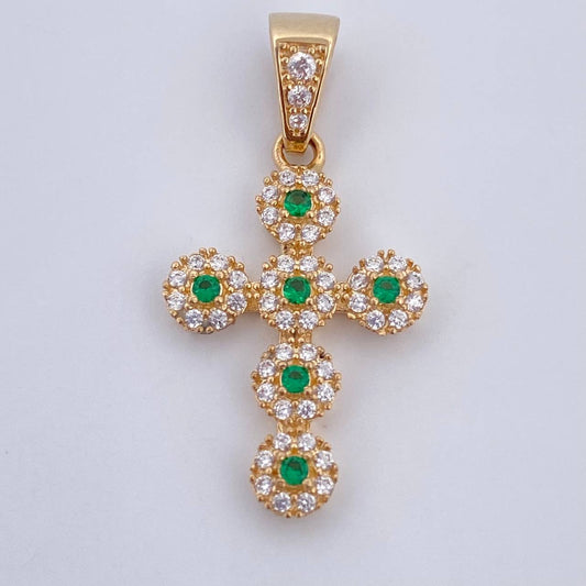 Dije Cruz Tupida 1.8gr / 2.7cm / Oro 18K &