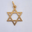 Dije Estrella De David 1.15gr / 2.5cm / Oro 18K &
