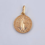 Dije San Benito 2.4gr / 2.1cm / Oro 18K &