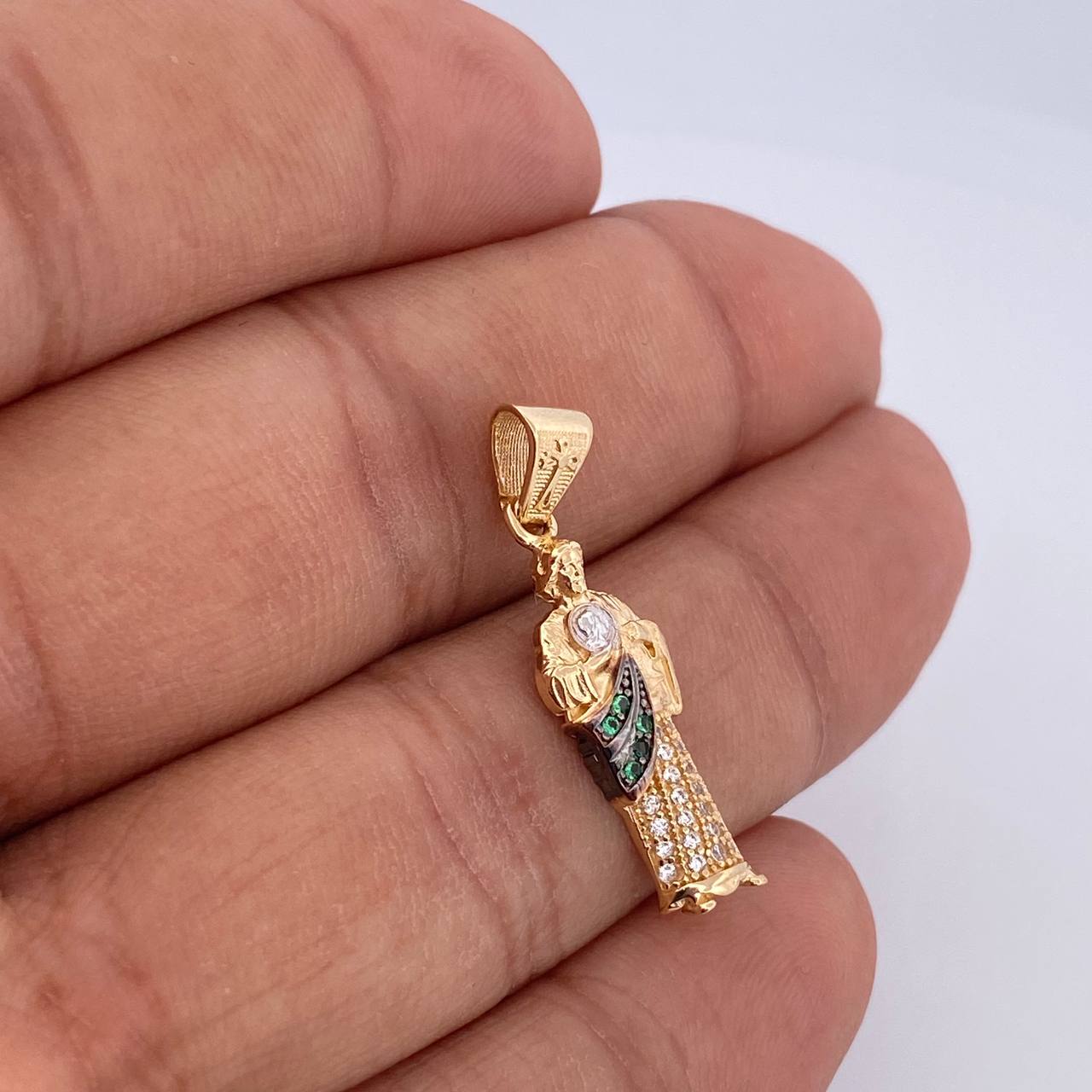Dije San Judas Tadeo 2.1gr / 3cm / Oro 18K &
