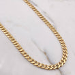 Cadena Cubana 23.7gr / 60cm / 5.7mm Oro Amarillo 18K #