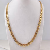 Cadena Cubana 23.7gr / 60cm / 5.7mm Oro Amarillo 18K #