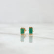 Topos Piedra Rectangular 1.15gr / 5.5mm Esmeraldas 14pts Rosca Estrella Oro Amarillo 18K (Joya) ©