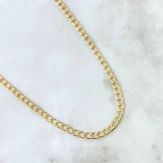 Cadena Panzer 13.9gr / 60cm / 3.4mm Oro Amarillo +1 18K