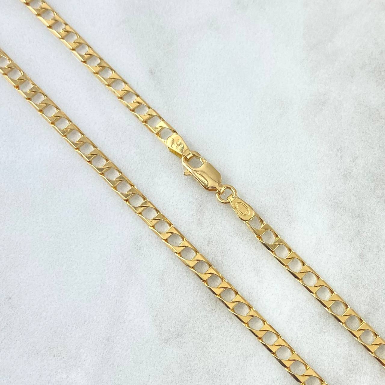 Cadena Panzer 13.9gr / 60cm / 3.4mm Oro Amarillo +1 18K