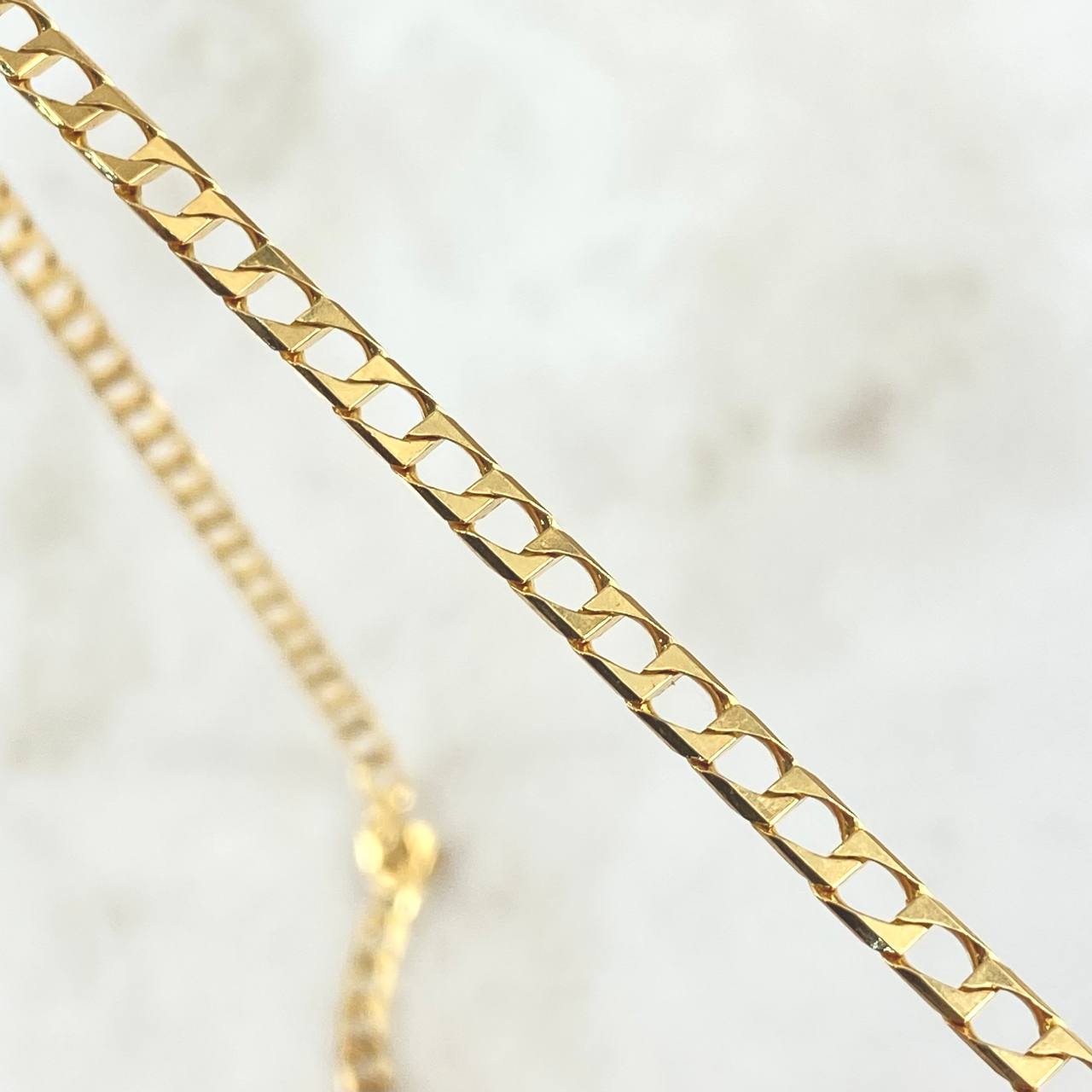 Cadena Panzer 13.9gr / 60cm / 3.4mm Oro Amarillo +1 18K