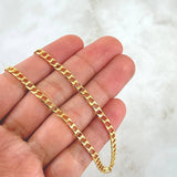 Cadena Panzer 13.9gr / 60cm / 3.4mm Oro Amarillo +1 18K