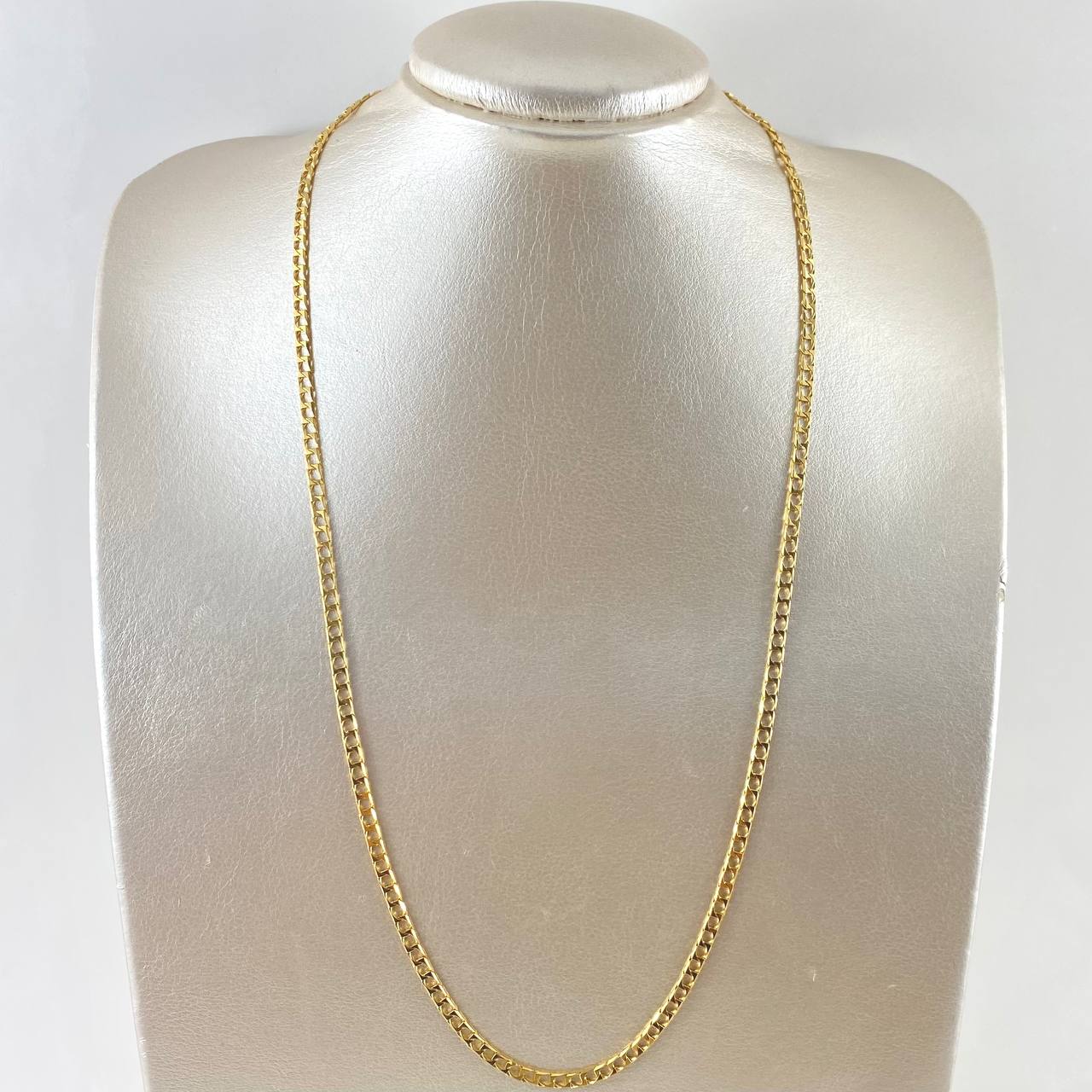 Cadena Panzer 13.9gr / 60cm / 3.4mm Oro Amarillo +1 18K