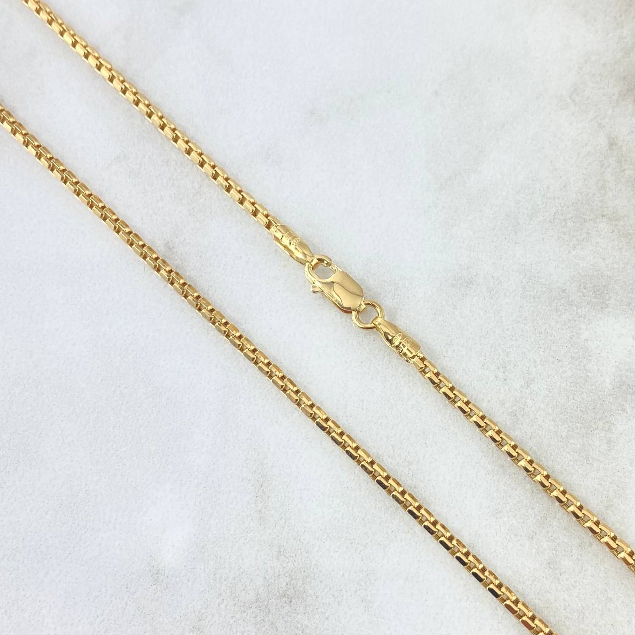 Cadena Veneciana 4.6gr / 45cm / 1.8mm Oro Amarillo +3 18K