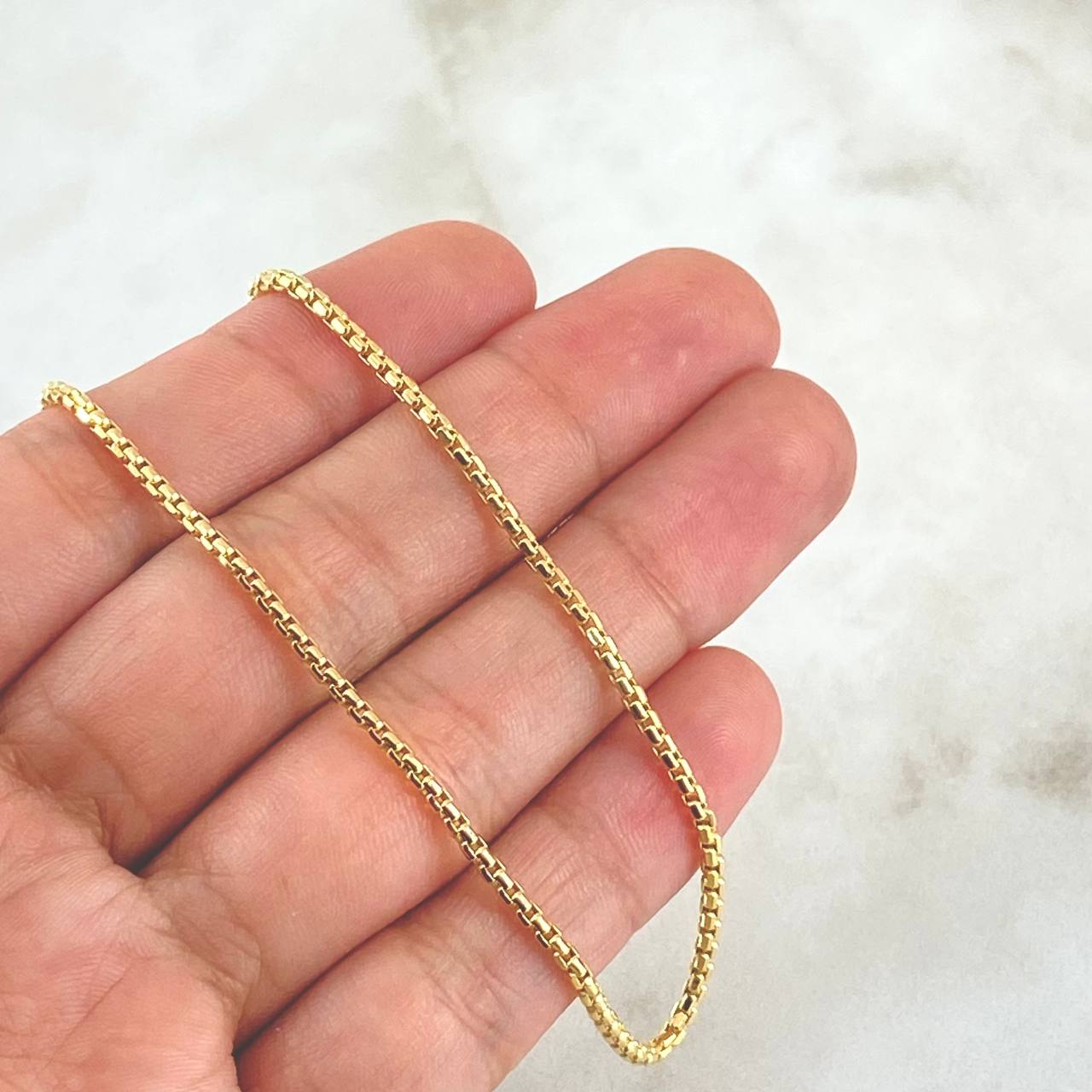 Cadena Veneciana 4.6gr / 45cm / 1.8mm Oro Amarillo +3 18K