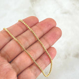 Cadena Veneciana 4.6gr / 45cm / 1.8mm Oro Amarillo +3 18K