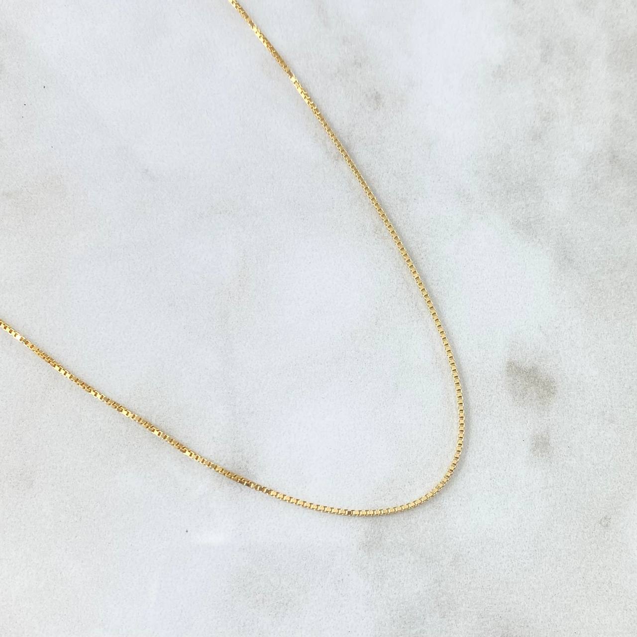 Cadena Veneciana 2.65gr / 45cm / 0.9mm Oro Amarillo +3 18K