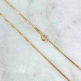 Cadena Veneciana 2.65gr / 45cm / 0.9mm Oro Amarillo +3 18K