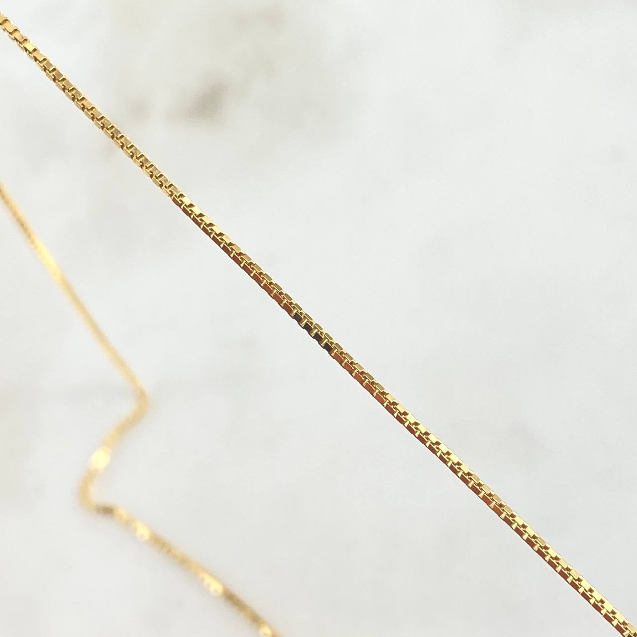 Cadena Veneciana 2.95gr / 50cm / 0.9mm Oro Amarillo +3 18K