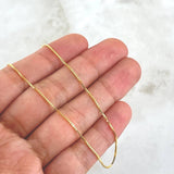 Cadena Veneciana 2.95gr / 50cm / 0.9mm Oro Amarillo +3 18K