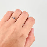 Anillo Tiara Zafiros 7pts 1g / T5 3/4 Oro Amarillo 18K