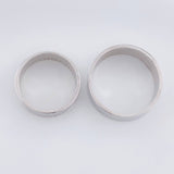 Anillo Argollas liso 14.65g /Oro Blanco 18K (A.C)