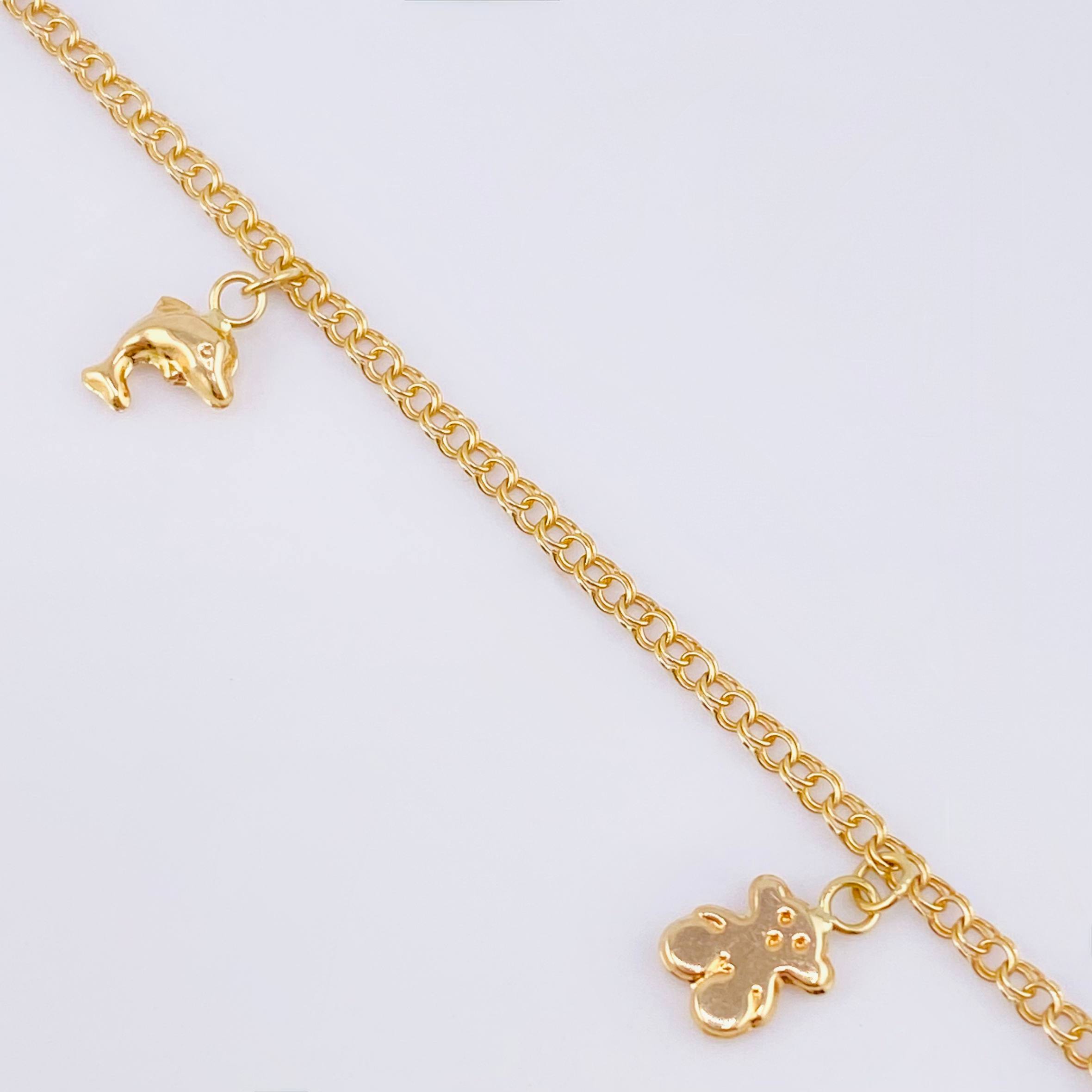 Tobillera Aro Seguido Dije 3.45gr / 25.5cm / 2.1mm Oro Amarillo 18K ©