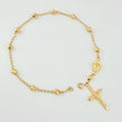 Pulso Denario Virgen Milagrosa Diamantado 2.65gr / 17.5cm / 4mm Oro Amarillo 18K ©