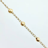 Pulso Denario Virgen Milagrosa 2.7gr / 18.5cm / 4mm Oro Amarillo 18K *