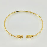Pulso Aro Corazon Diamantado 3.4gr / 17cm / 2mm Oro Amarillo Nac.Esp. 18K