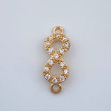 Herraje Infinito 0.9gr / 1.7cm / Oro Amarillo 18K &