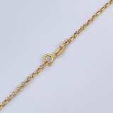 Cadena Roll-On 2.25gr / 50cm / +3 Oro 18K &