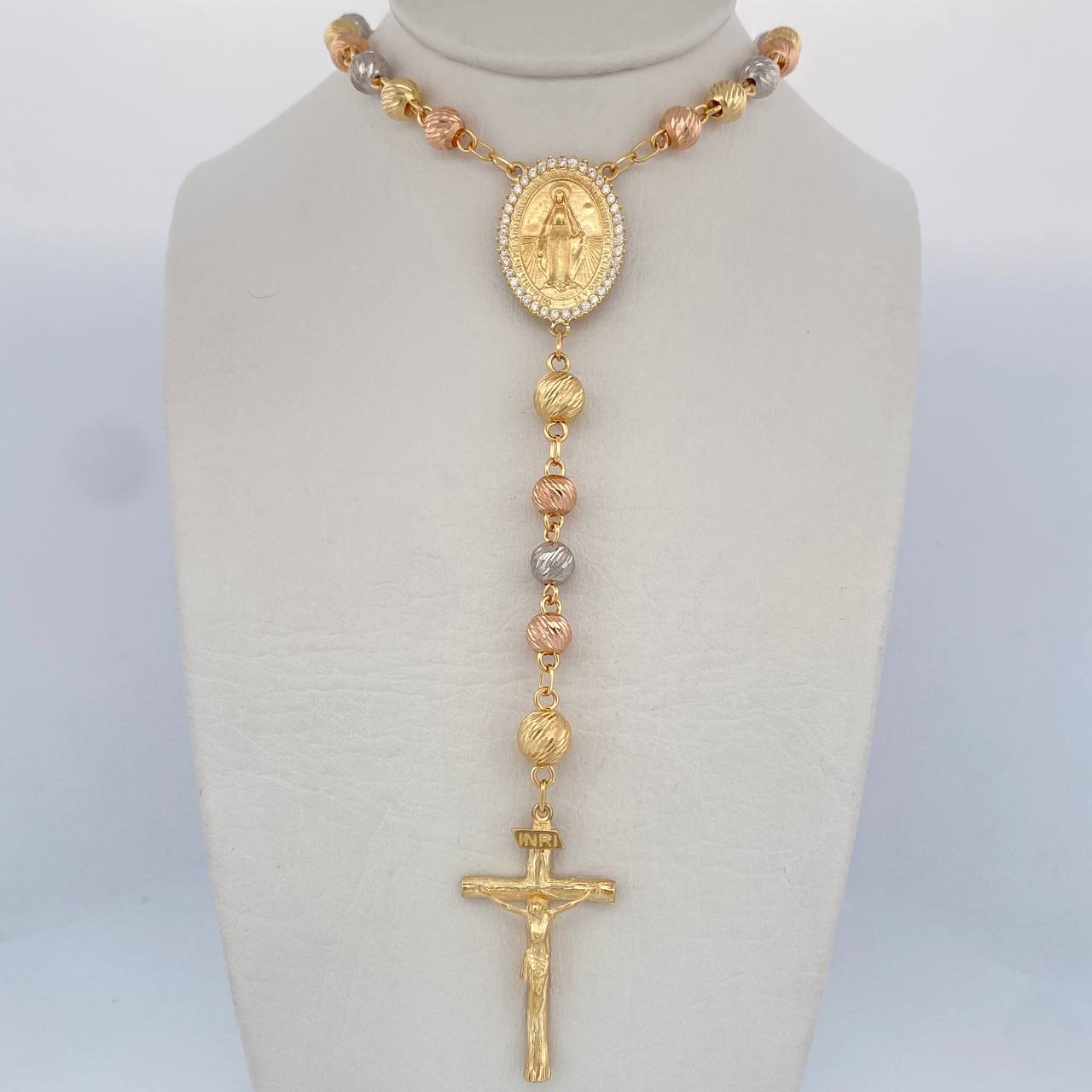 Rosario Virgen Milagrosa 26.5gr / 60cm / Oro 18K $
