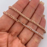 Cadena Franco 10.85gr / 60cm / +3 Oro 18K $