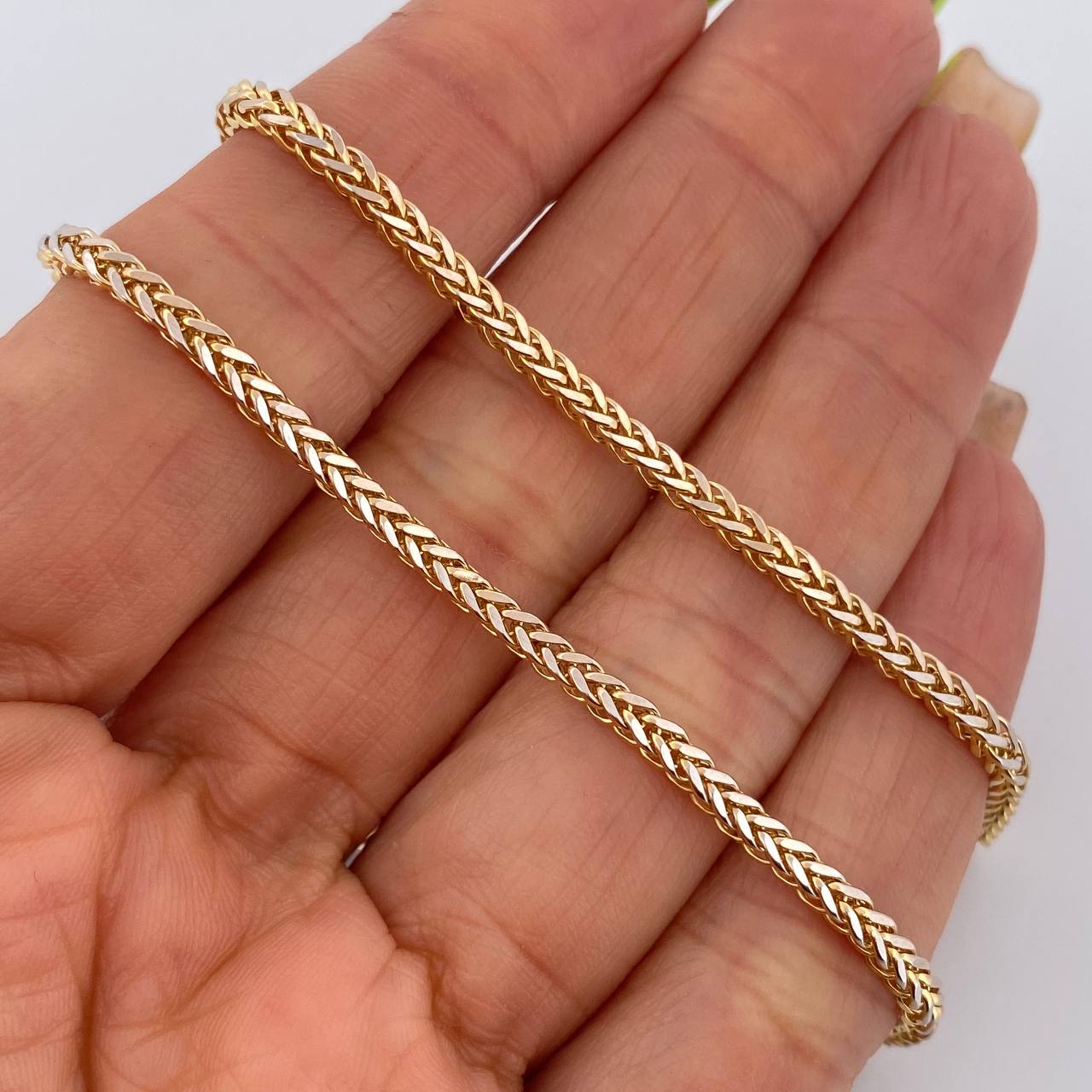 Cadena Franco 8.7gr / 59cm / +3 Oro 18K $
