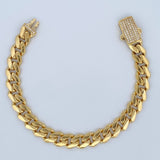 Pulso Cubano 15.65gr / 20cm / +0 Oro 18K $