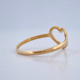 Anillo Silueta Corazon 1gr / T6 / Oro Amarillo 18K &