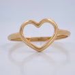 Anillo Silueta Corazon 1gr / T6 / Oro Amarillo 18K &