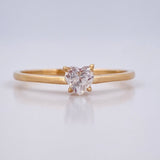 Anillo Corazon 1.3gr / T6 1/4 / Oro Amarillo 18K &