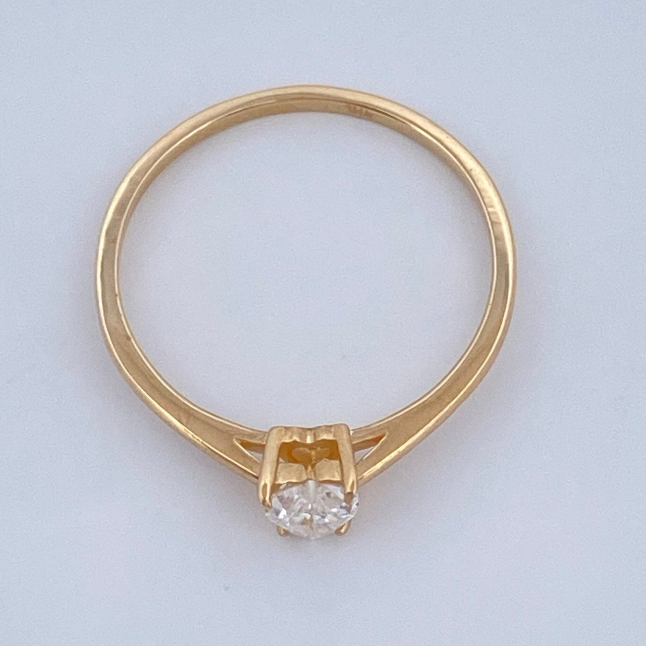 Anillo Corazon 1.3gr / T6 1/4 / Oro Amarillo 18K &