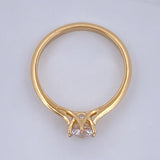 Anillo Solitario 1.8gr / T4 1/2 / Oro Amarillo 18K &