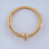 Anillo Cruz 1.5gr / T4 1/2 / Oro Amarillo 18K &