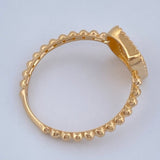 Anillo Cuadrado 2.15gr / T6 1/2 / Oro Amarillo 18K &