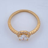 Anillo Halo Churumbela Circulo 2.05gr / T5 / Oro Amarillo 18K &