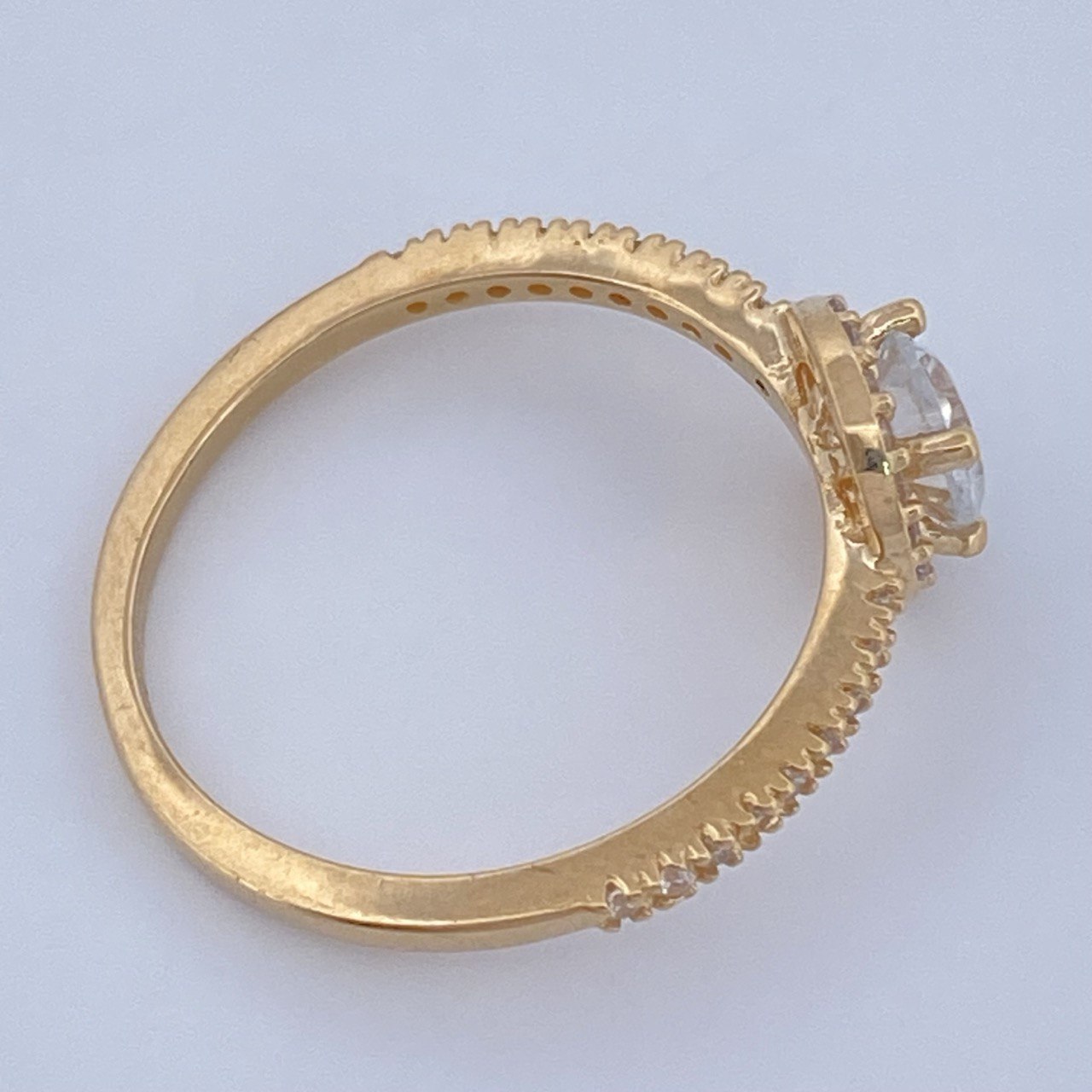 Anillo Halo Churumbela Circulo 2.05gr / T5 / Oro Amarillo 18K &