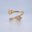 Anillo Abrazo Estrella 3.15gr / T6 / Oro Amarillo 18K &