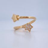 Anillo Abrazo Estrella 3.15gr / T6 / Oro Amarillo 18K &