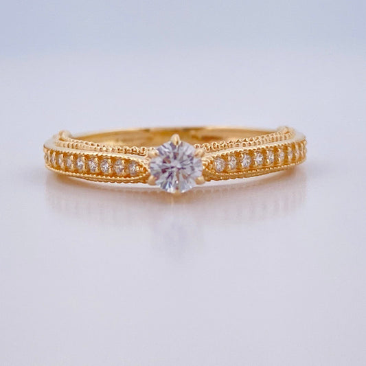 Anillo Sueño 2.1gr / T5 1/2 / Oro Amarillo 18K &