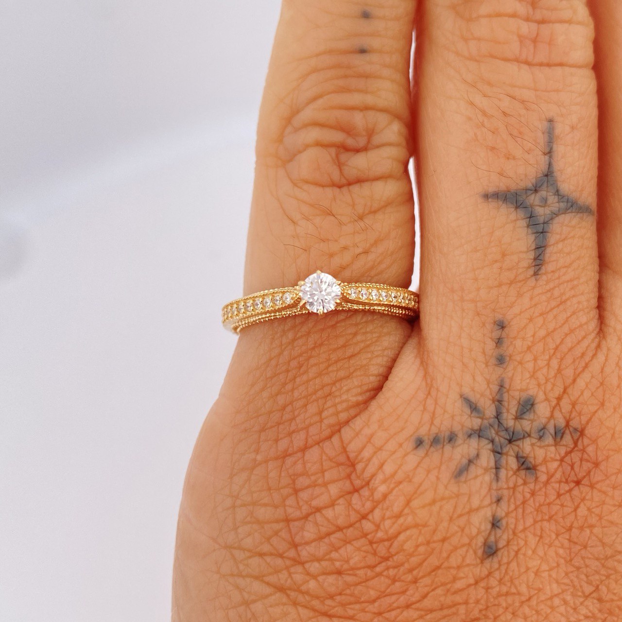 Anillo Sueño 2.1gr / T5 1/2 / Oro Amarillo 18K &