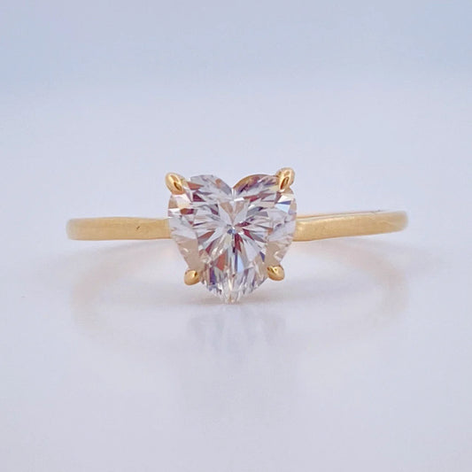 Anillo Corazon 1.5gr / T6 1/4 / Oro Amarillo 18K %