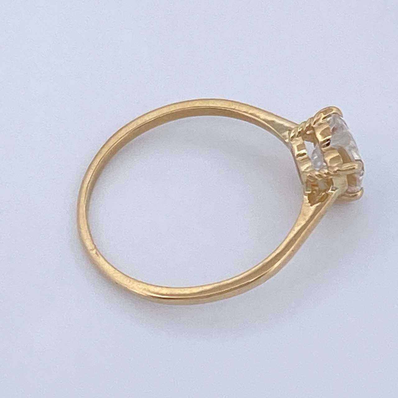 Anillo Corazon 1.45gr / T5 1/2 / Oro Amarillo 18K &