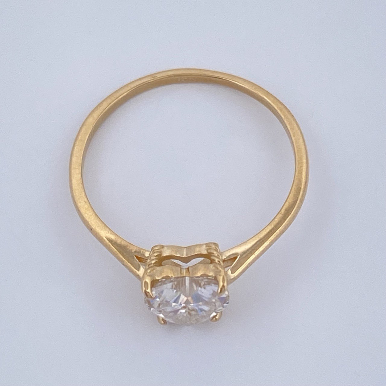 Anillo Corazon 1.45gr / T5 1/2 / Oro Amarillo 18K &
