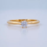 Anillo Solitario 1.65gr / T5 1/4 / Oro Amarillo 18K &