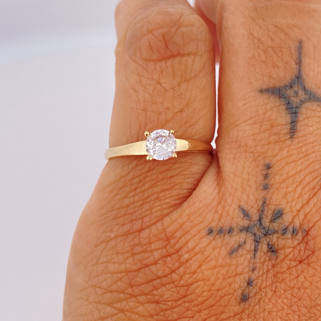 Anillo Puente 1.55gr / T5 3/4 / Oro Amarillo 18K &